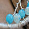 details light blue and speckled beads